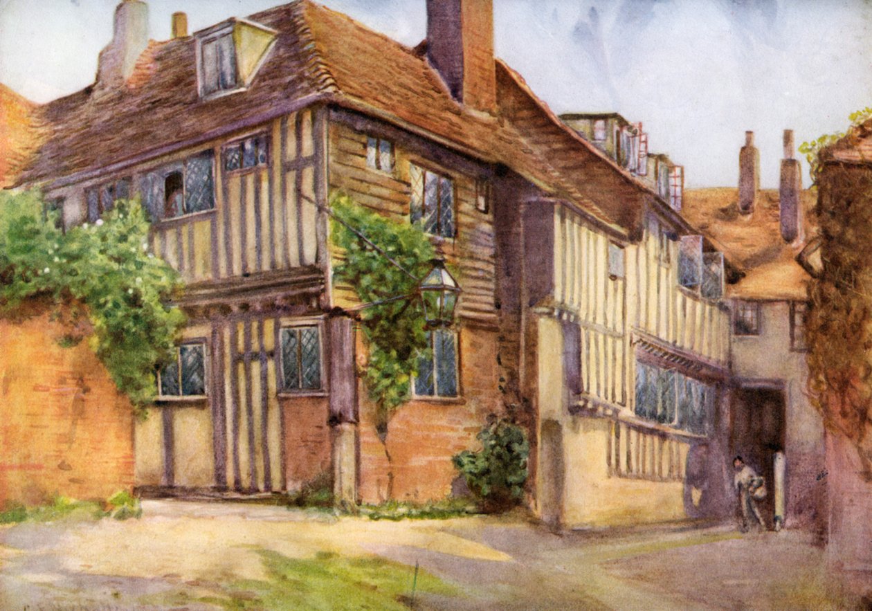 Mermaid Inn, Rye, Sussex, 1924-1926. autorstwa George Franck Nicholls