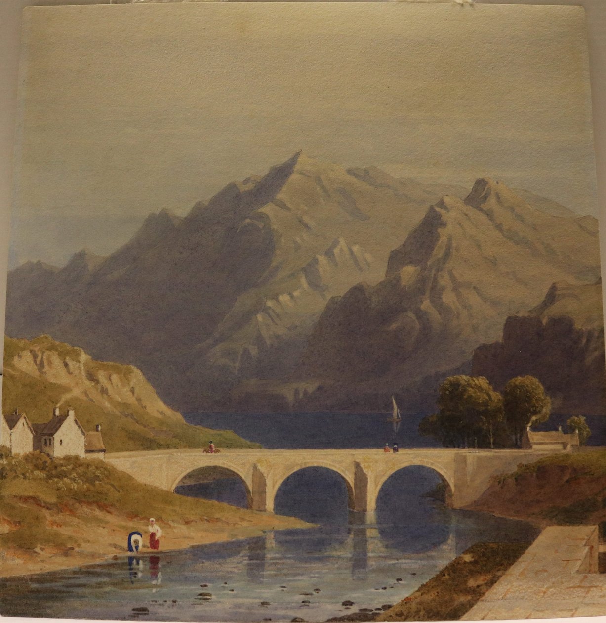Widok z Fort Augustus na Kanał Kaledoński, ok. 1830 r. (akwarela na papierze) autorstwa George Fennel Robson