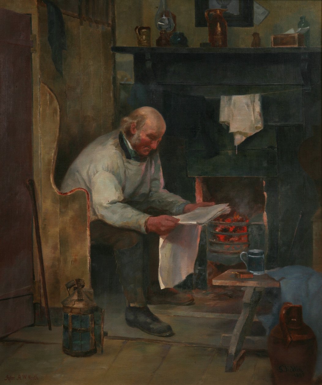 Zadowolenie, 1895 autorstwa George Ficklin