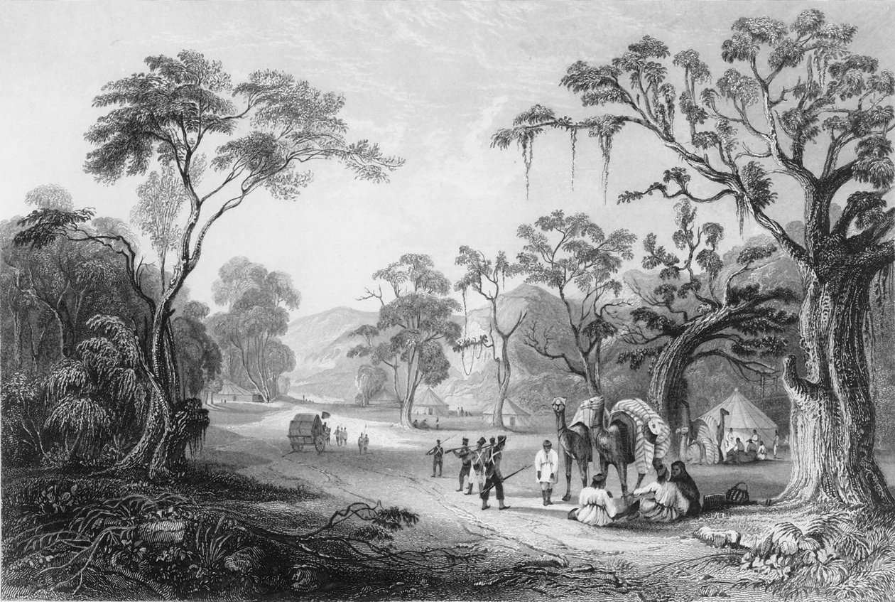 „Wejście do przełęczy Keree”, 1838. autorstwa George Francis White