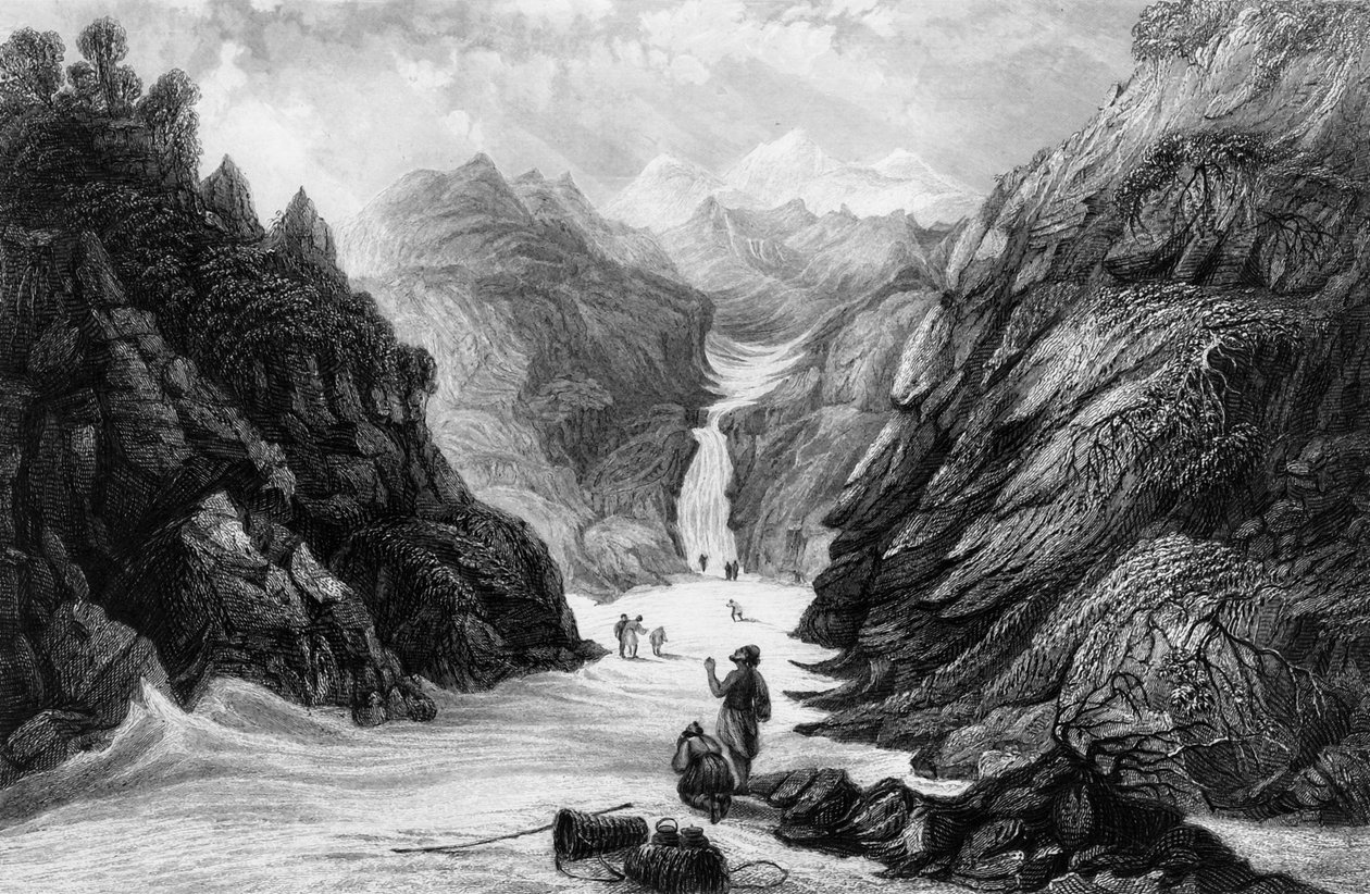 „Źródło rzeki Jumna”, 1838. autorstwa George Francis White