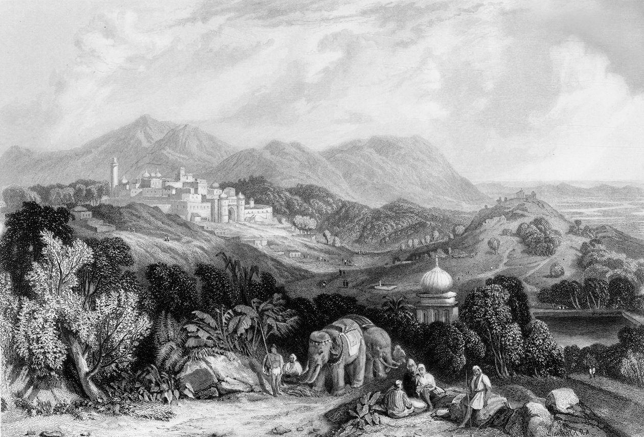 „Miasto Nahun”, 1838. autorstwa George Francis White