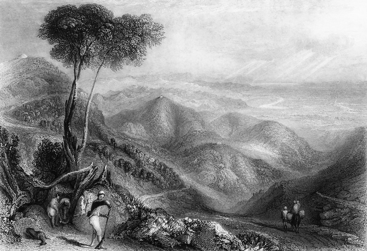 „Dolina Dhoon, z Landour Ridge”, 1838. autorstwa George Francis White