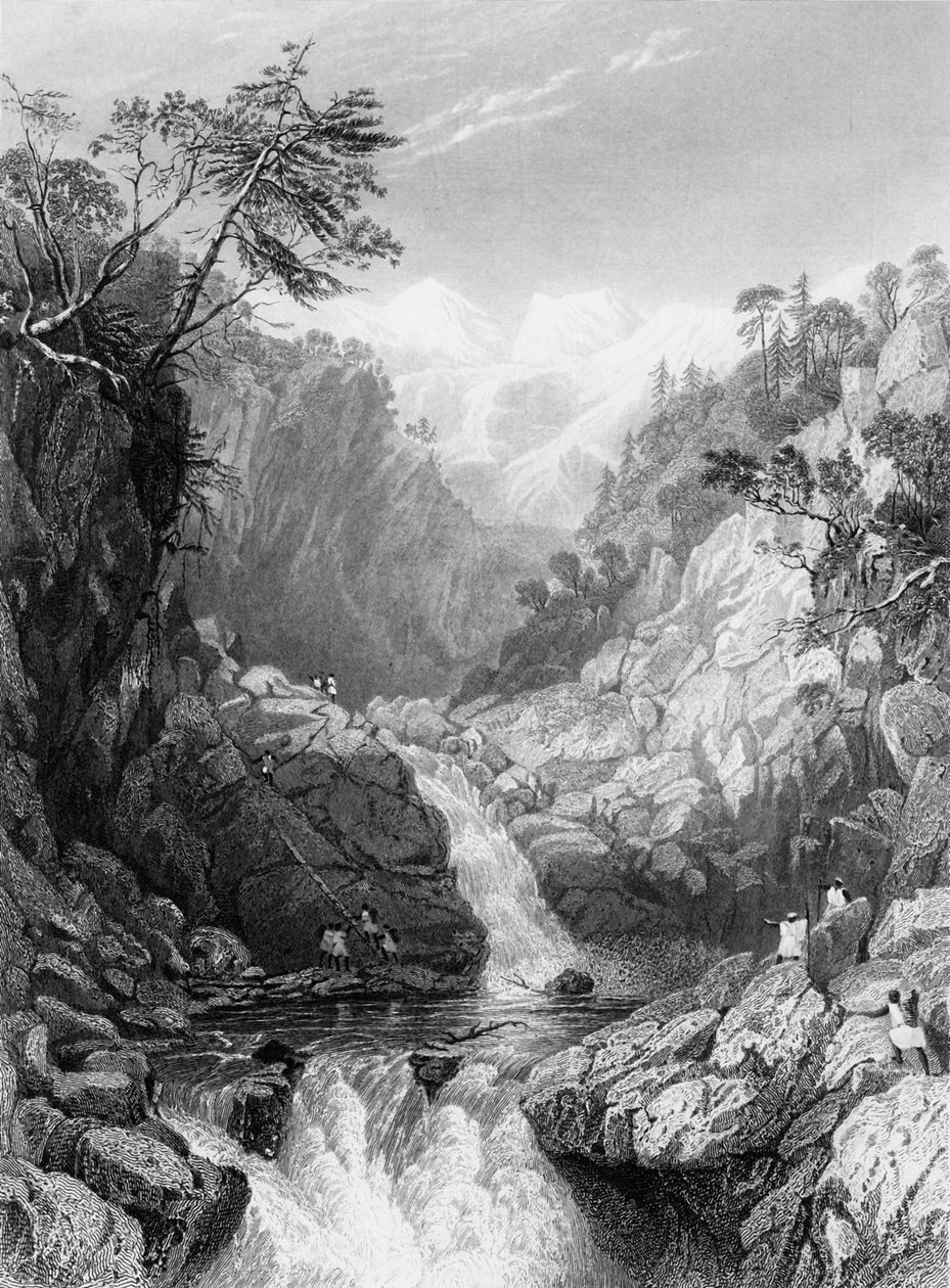 „Widok w pobliżu źródła Jumny”, 1838. autorstwa George Francis White