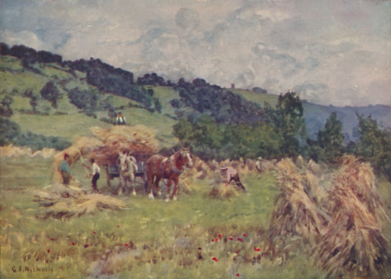 Pole kukurydzy, 1910 autorstwa George Franck Nicholls