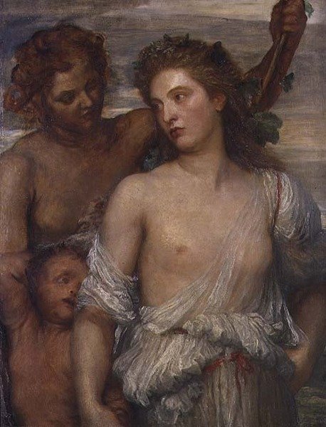 Bachantka (olej na płótnie) autorstwa George Frederic Watts