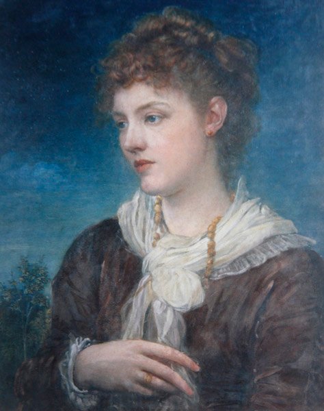 Portret Calliope Coronio, ok.1880 (olej na płótnie) autorstwa George Frederic Watts