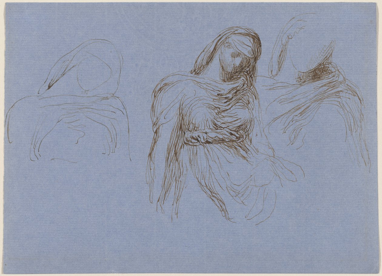 Studium Śmierci dla „Czasu i Śmierci” autorstwa George Frederic Watts