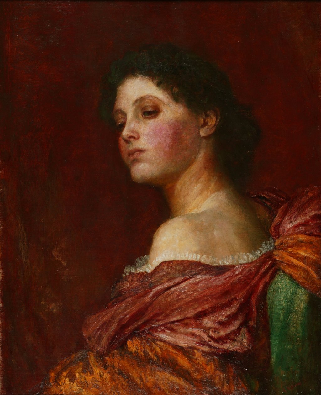 Kokietka, ok. 1880 r. (olej na płótnie) autorstwa George Frederic Watts