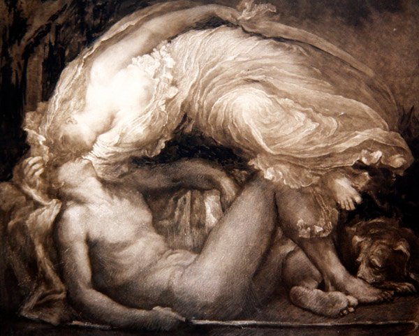 Endymion, grawerowane przez Franka Short autorstwa George Frederick (after) Watts