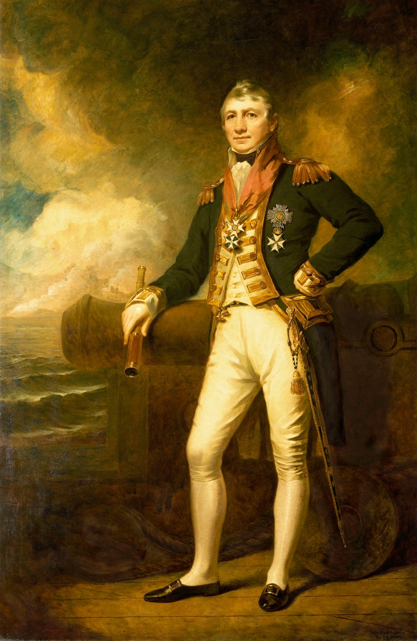 Admirał Sir David Milne (1763-1845) autorstwa George Frederick Clarke