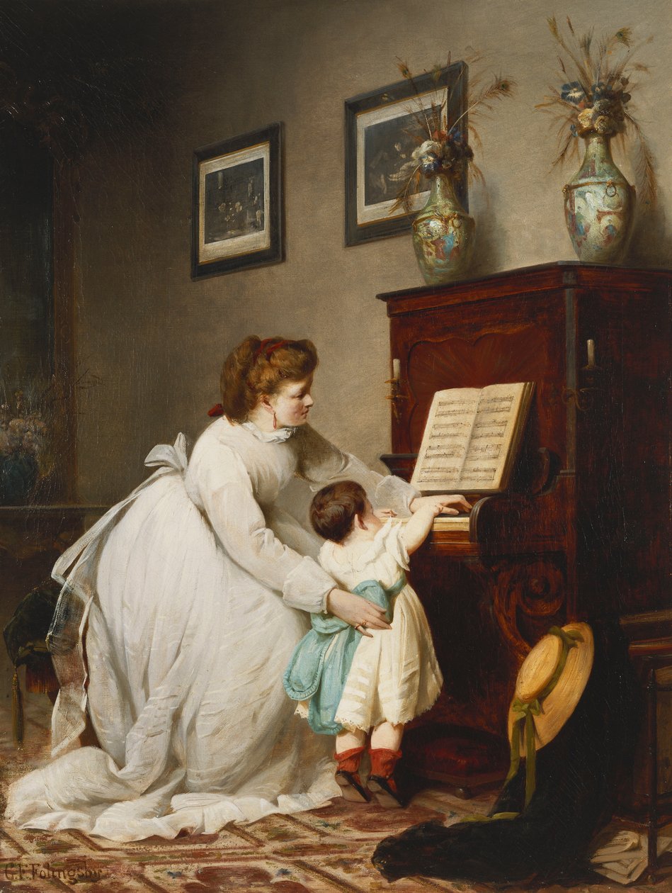Pierwsza lekcja, autorstwa George Frederick Folingsby