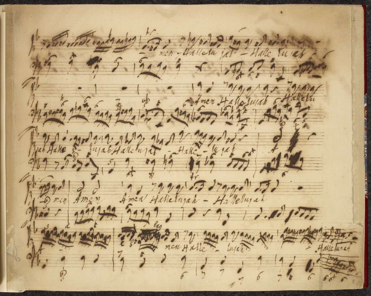 R.M.20.f.12, nr 2 Różne kolekcje i selekcje obj. VI., c.1735-50 (tusz na papierze) autorstwa George Frederick Handel