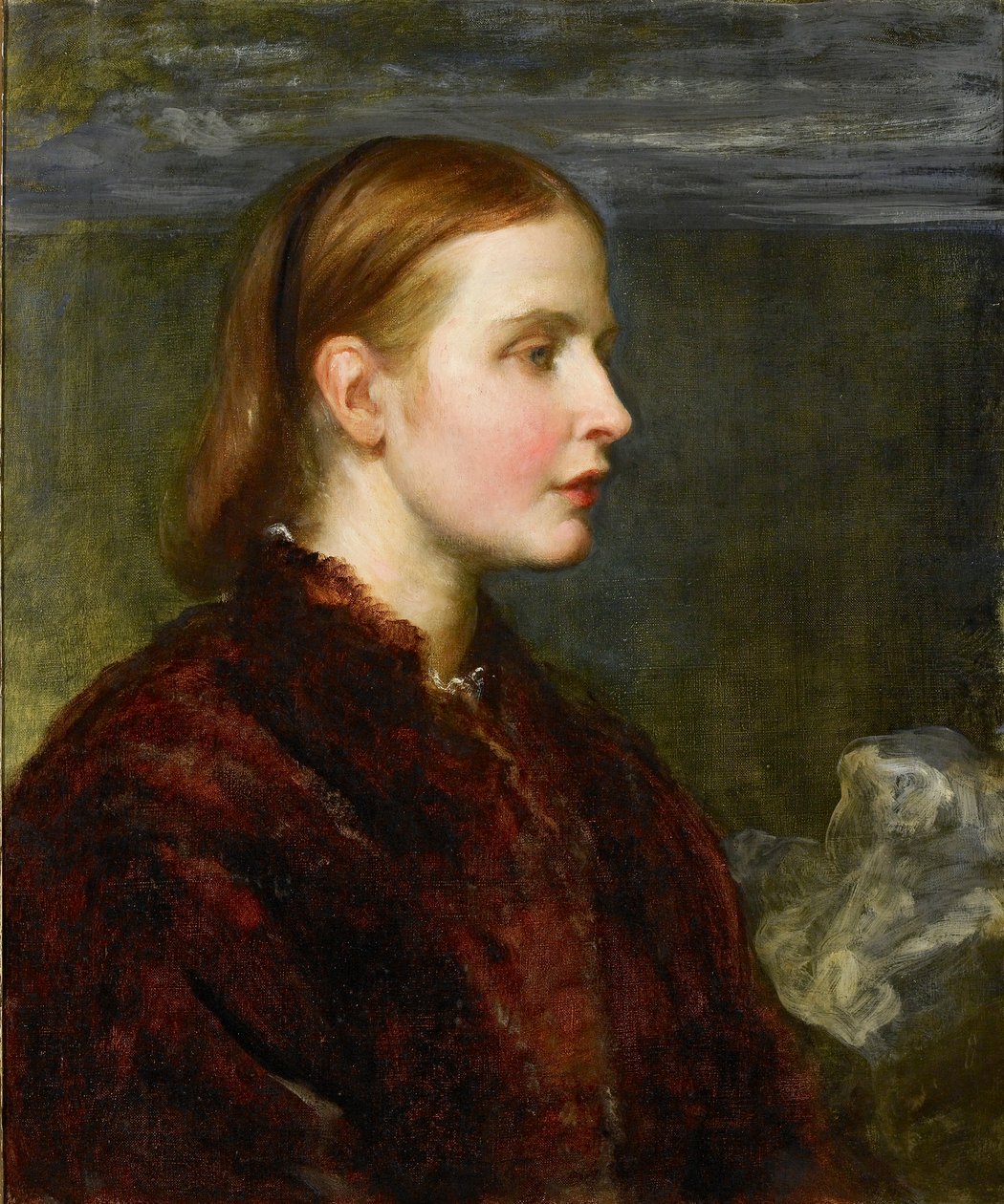Panna Eliza Ann Ogilvy, 1866 autorstwa George Frederick Watts