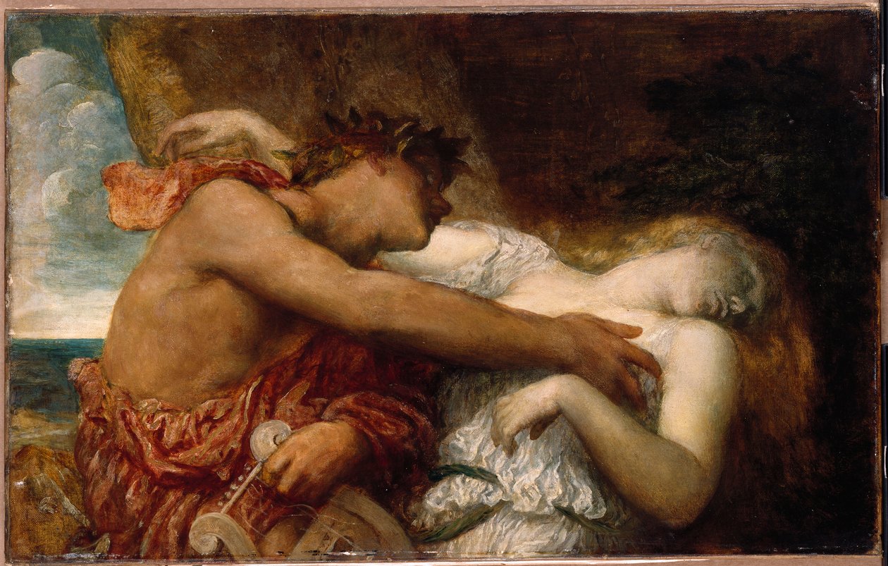 Orfeusz i Eurydyka, ok.1870 autorstwa George Frederick Watts