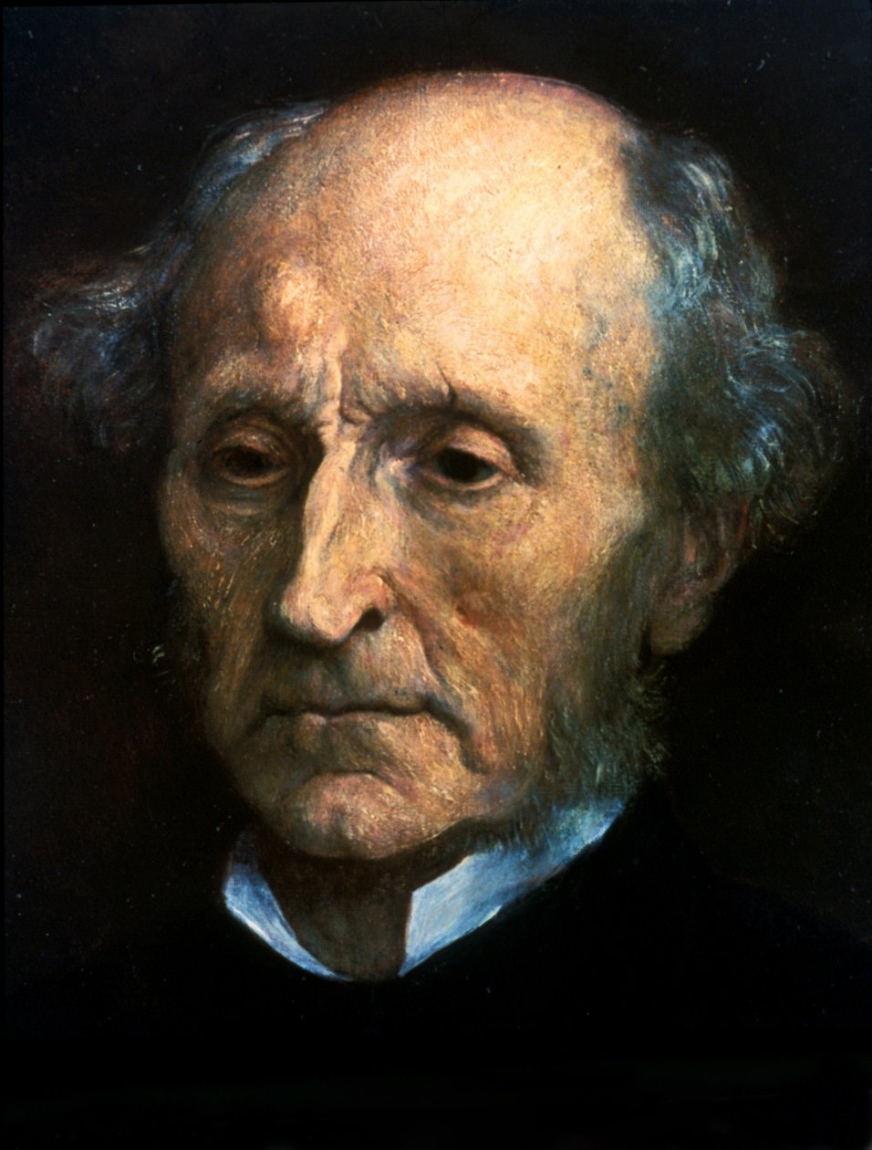 Portret Johna Stuarta Milla. Brytyjski filozof i ekonomista 1806-1873. Obraz autorstwa G.F.Wattsa. Londyńska Narodowa Galeria Portretów autorstwa George Frederick Watts
