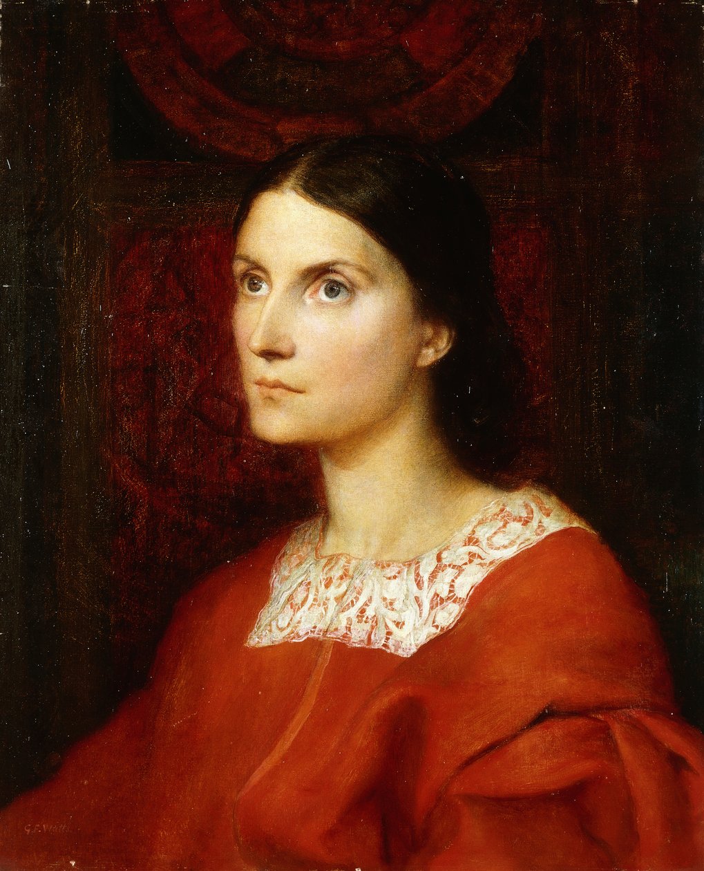 Portret Lady Wolverton, z domu Georgina Tufnell, autorstwa George Frederick Watts