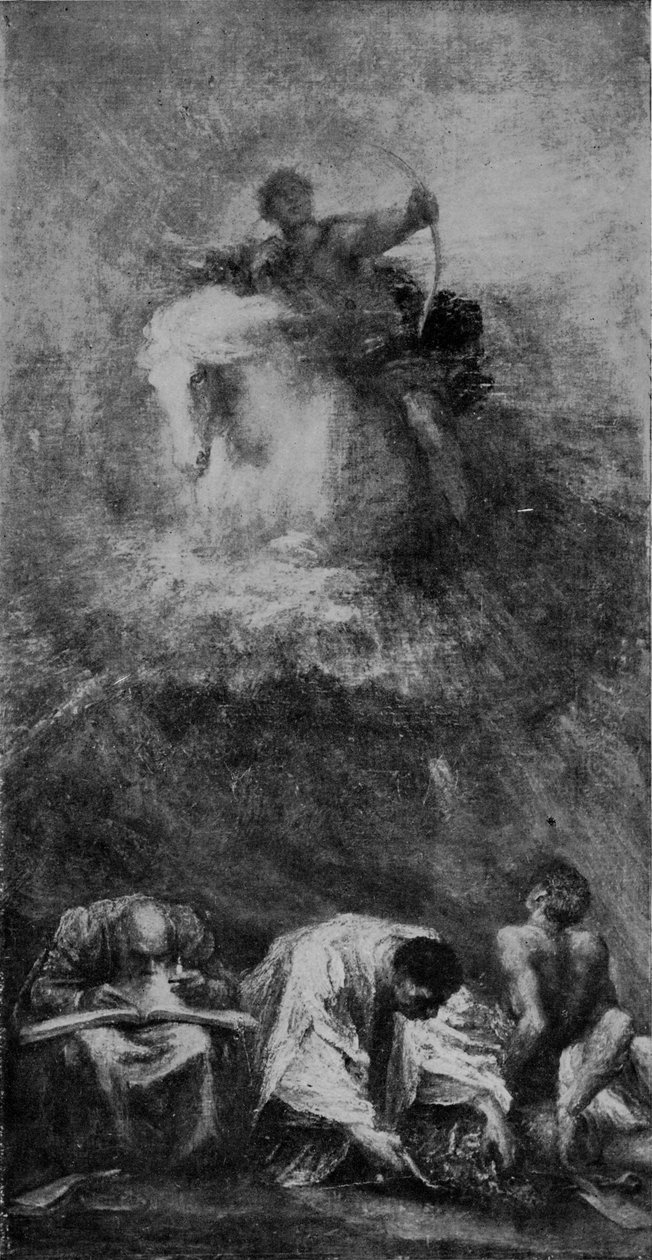 Postęp, c1888, 1917 autorstwa George Frederick Watts