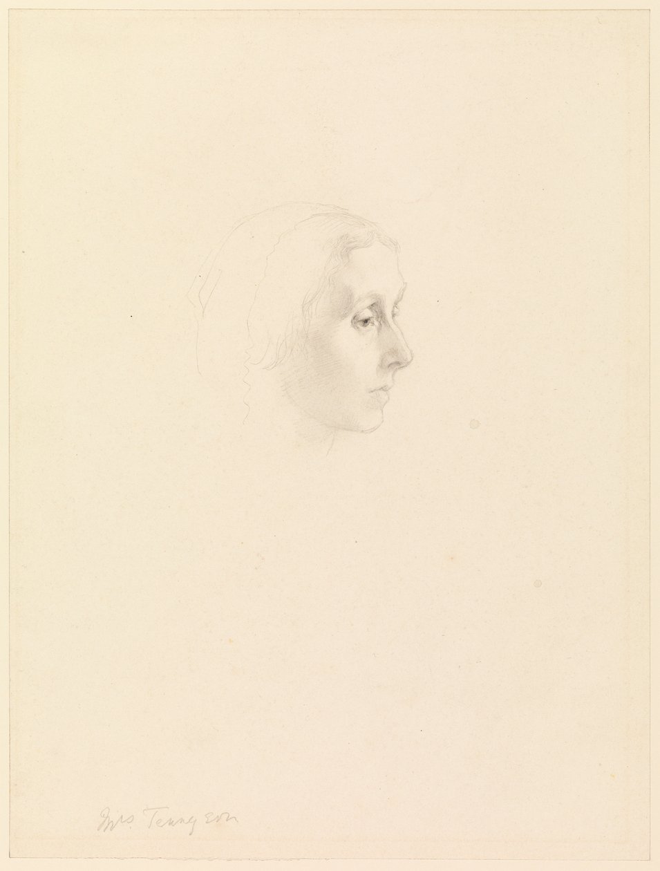 Studium do portretu Emily Tennyson, 1862 autorstwa George Frederick Watts