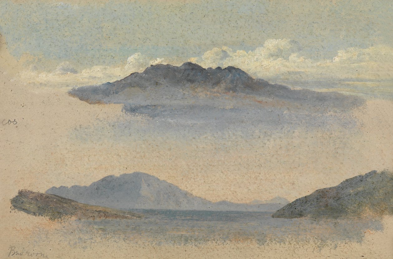 Wyspa Kos (olej na papierze) autorstwa George Frederick Watts