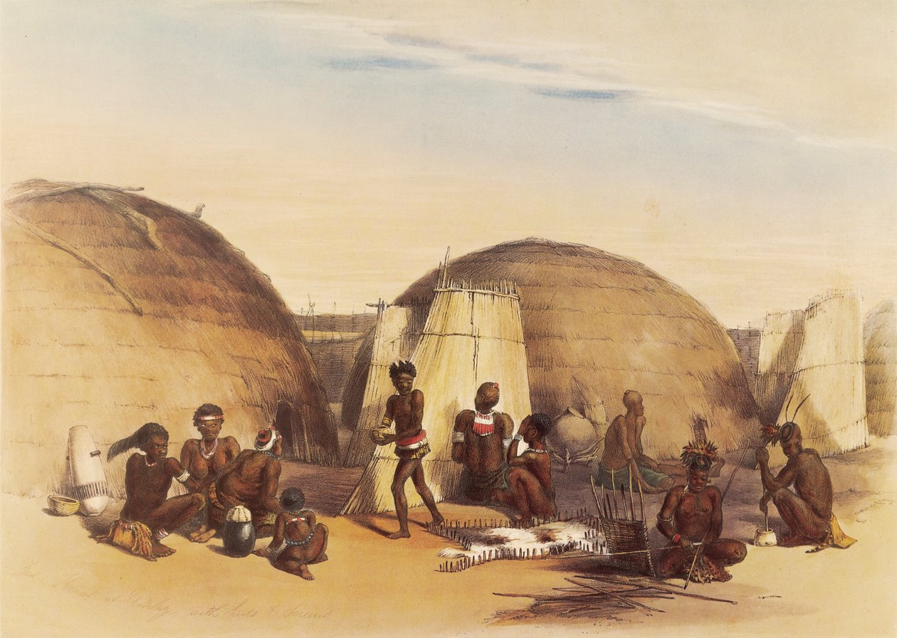 Życie w koraliku Zulu autorstwa George French Angas