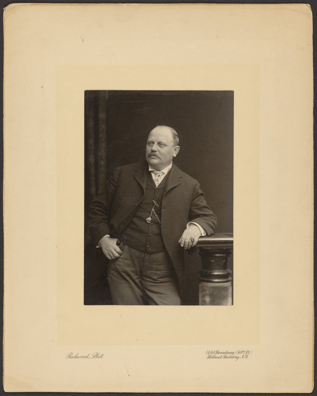 [Portret mężczyzny] autorstwa George Gardner Rockwood