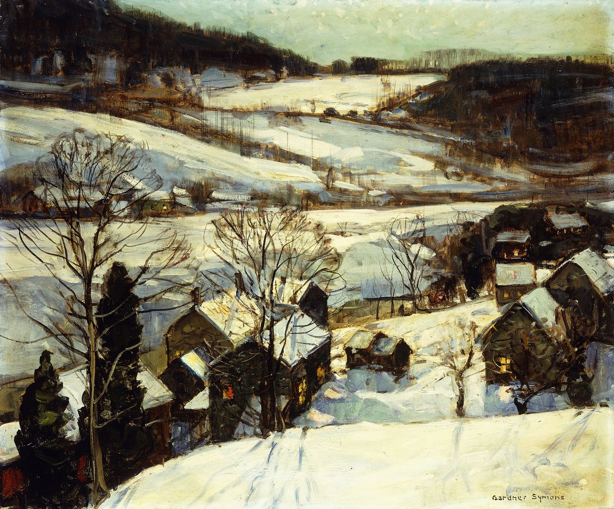 Zimowy Zmierzch autorstwa George Gardner Symons