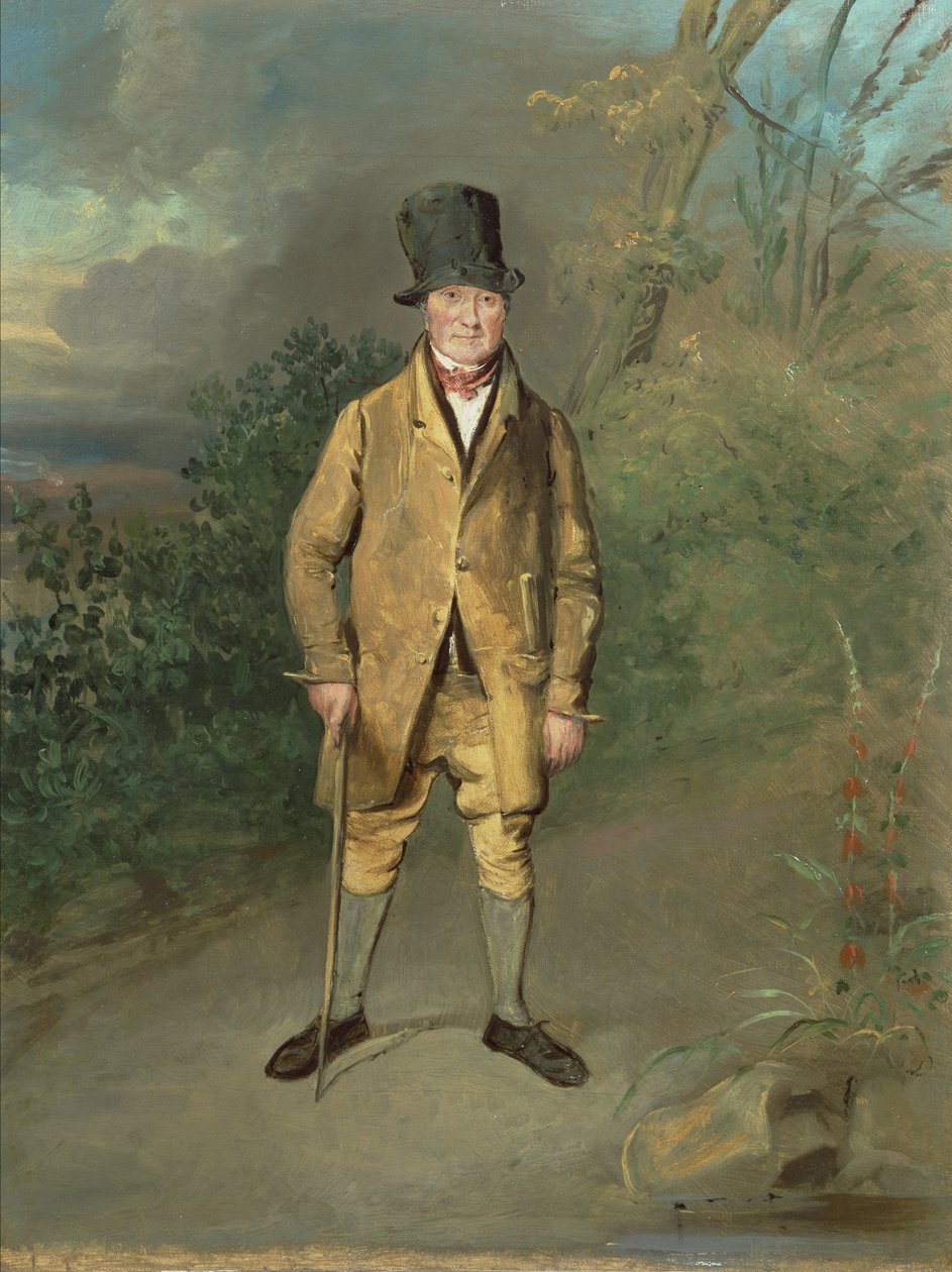 Portret ogrodnika z Bramham Park, Yorkshire, ok. 1822 (olej na płótnie) autorstwa George Garrard