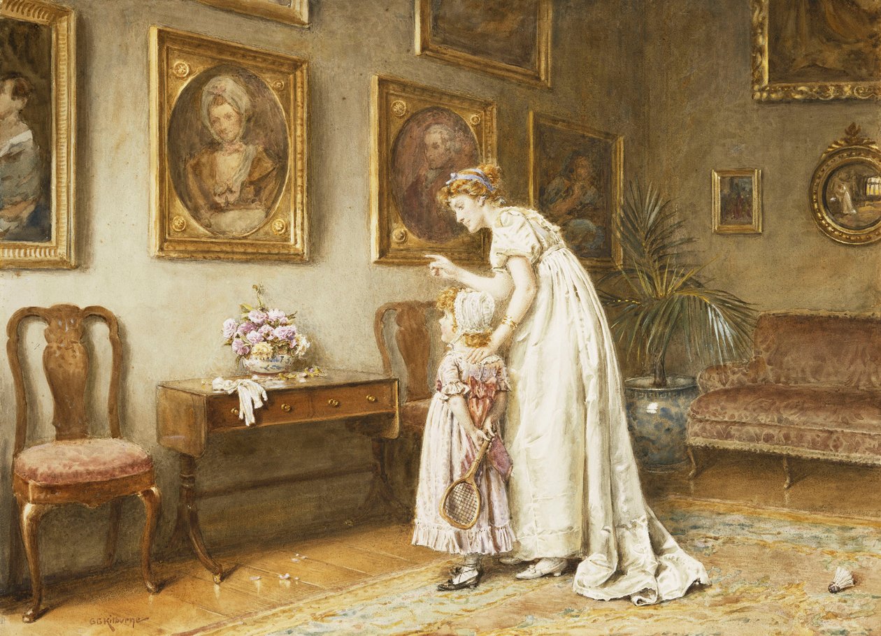 Mała historia rodzinna, autorstwa George Goodwin Kilburne