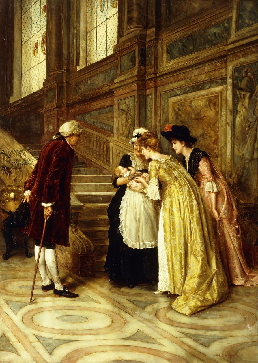 Podziwiając Dziecko, autorstwa George Goodwin Kilburne