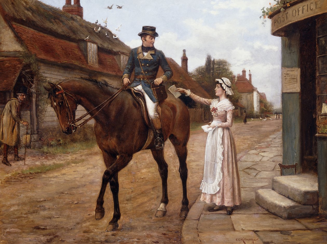 Odbiór Poczty, autorstwa George Goodwin Kilburne