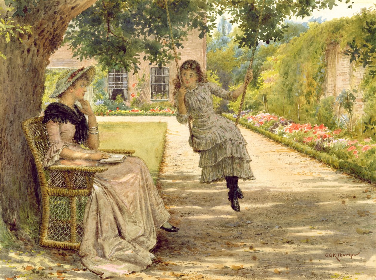 W ogrodzie autorstwa George Goodwin Kilburne