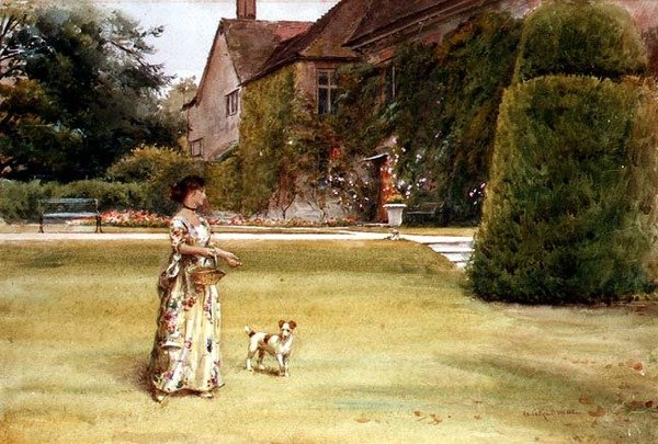 Na trawniku autorstwa George Goodwin Kilburne