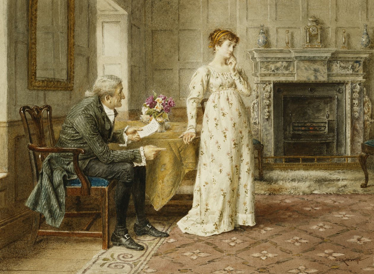 Kilka porad ojcowskich, autorstwa George Goodwin Kilburne