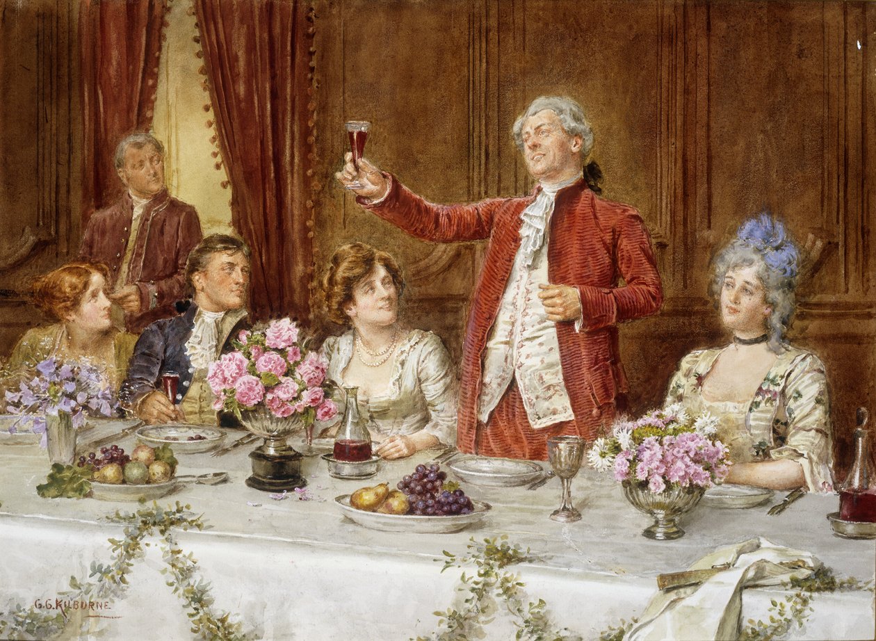 Król! autorstwa George Goodwin Kilburne