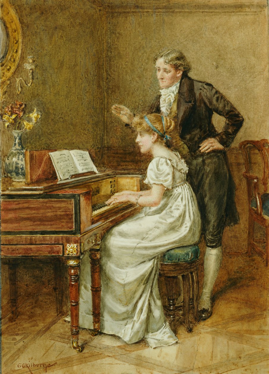Mistrz muzyki autorstwa George Goodwin Kilburne