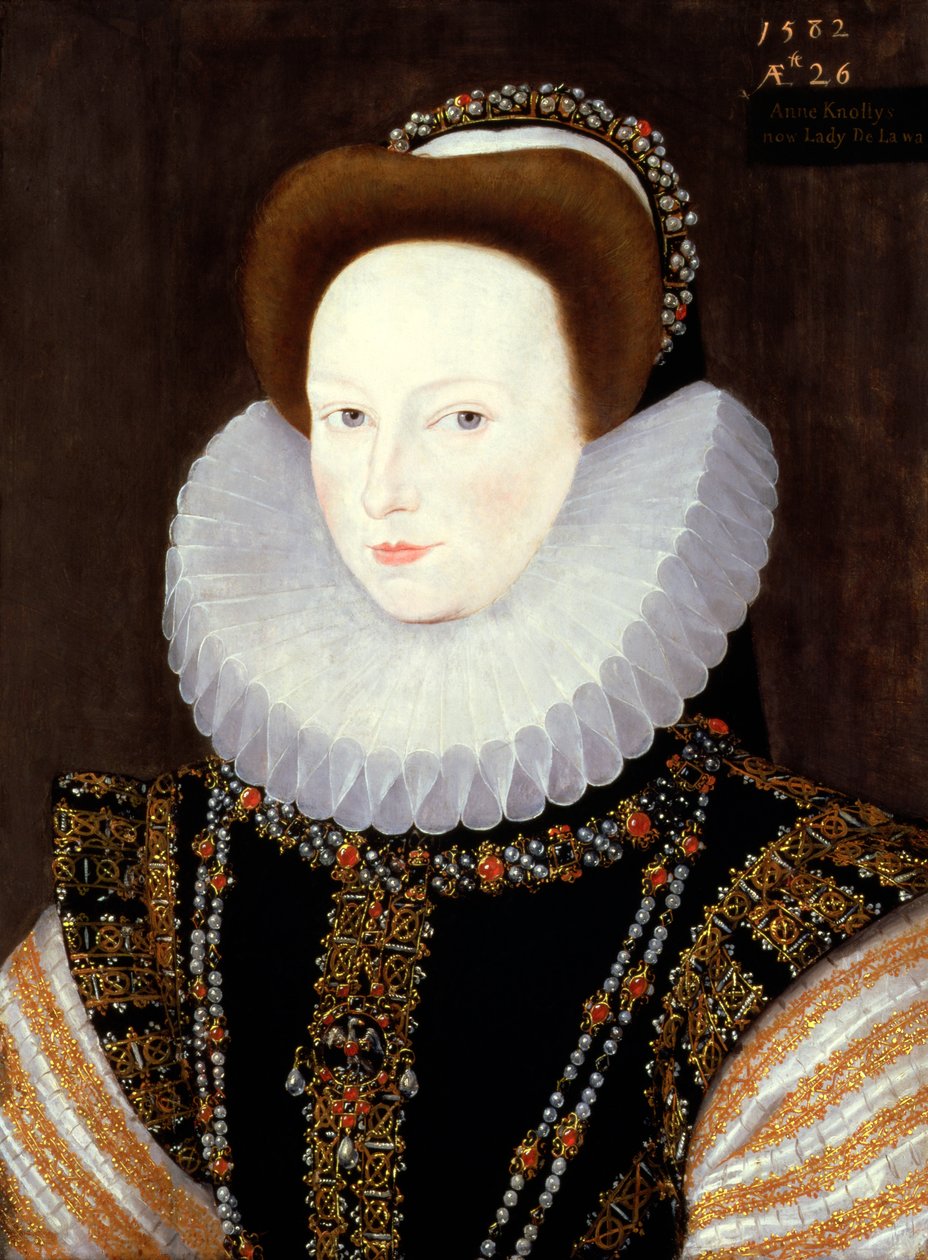 Anne Knollys, 1582 autorstwa George Gower