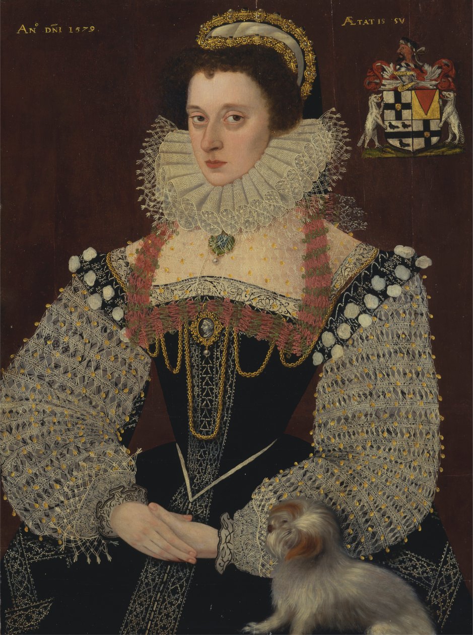 Frances, Lady Brydges (ok. 1553-1623) autorstwa George Gower