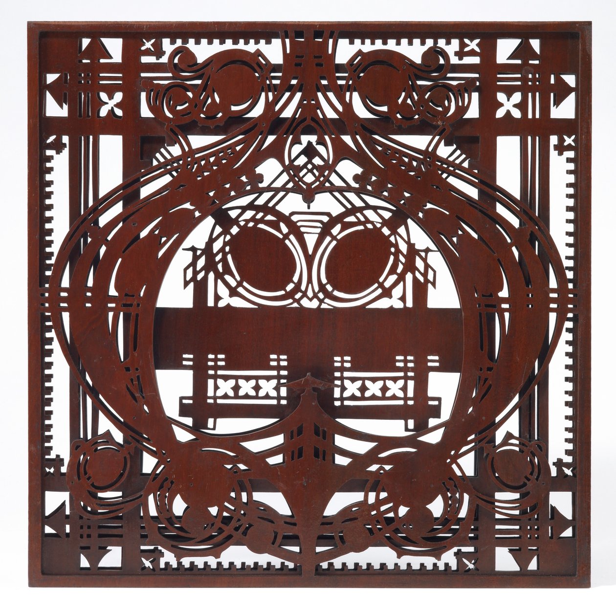 Panel ozdobny z salonu dla kobiet i pokoju do pisania, budynek Schlesinger i Mayer, Chicago, Illinois autorstwa George Grant & Sullivan Louis Henry (1856 1924) Elmslie