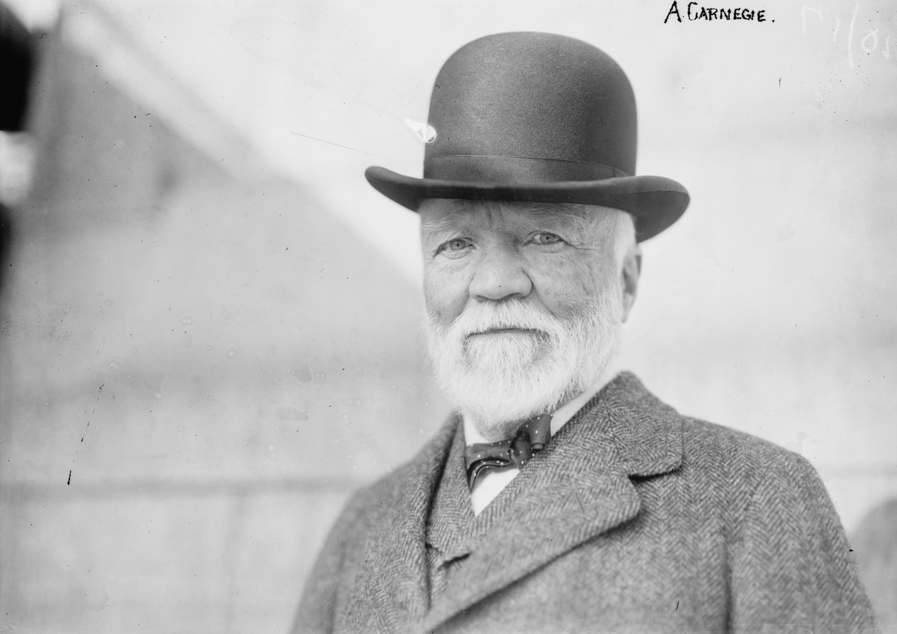Andrew Carnegie w Nowym Jorku po powrocie z Europy autorstwa George Grantham   Bain News Service Bain
