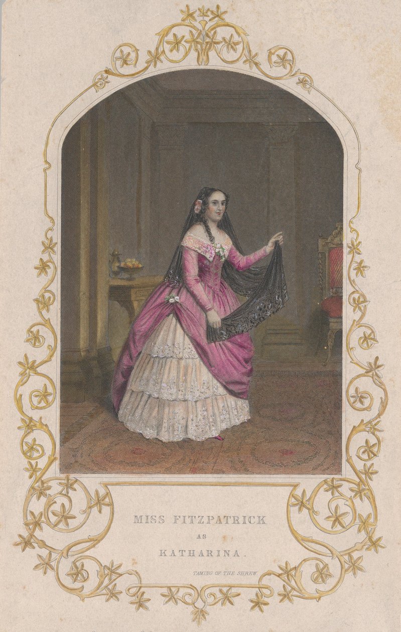 Panna Fitzpatrick jako Katharina Poskromienie złośnicy, 1851., 1851. autorstwa George Greatbach