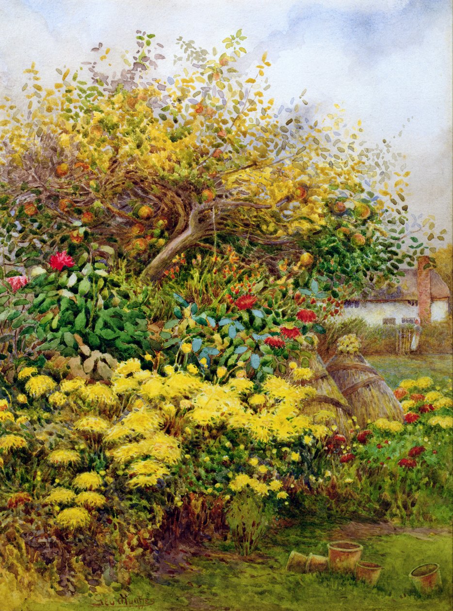 Plątanina jesieni, Temple Grafton, Warwicks autorstwa George H. Hughes