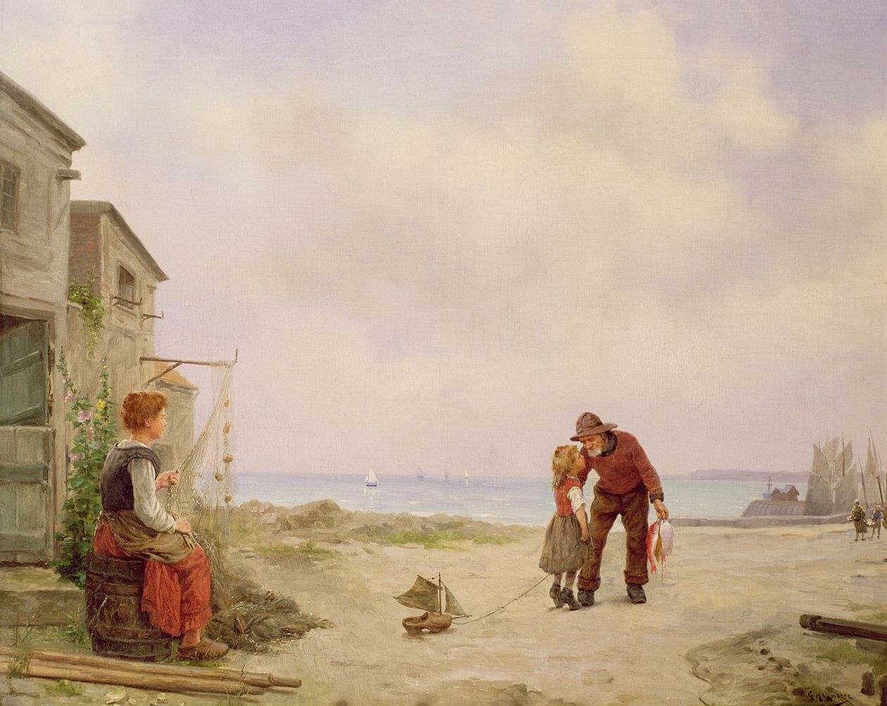 Powrót rybaka autorstwa George Haquette