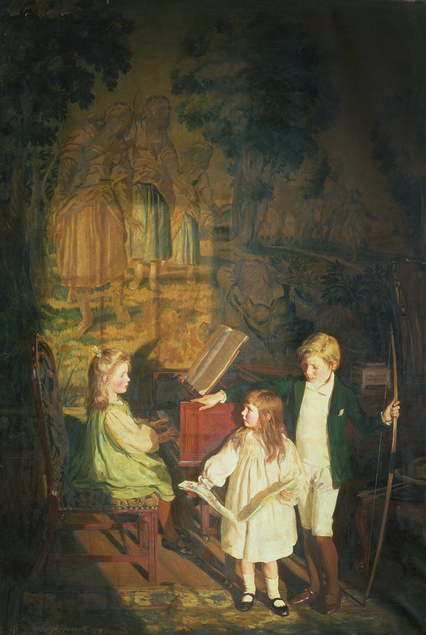 Przy klawesynie: Moje dzieci autorstwa George Harcourt