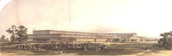 Budynek na Wielką Wystawę w Londynie 1851 autorstwa George Hawkins
