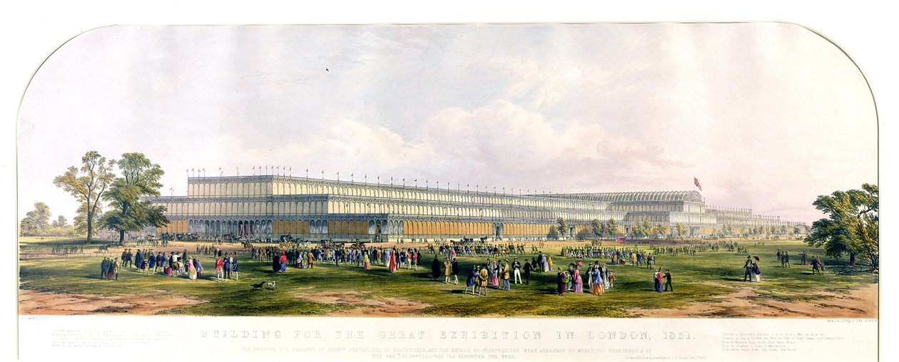 Budynek na Wielką Wystawę w Londynie, 1851 r. autorstwa George Hawkins