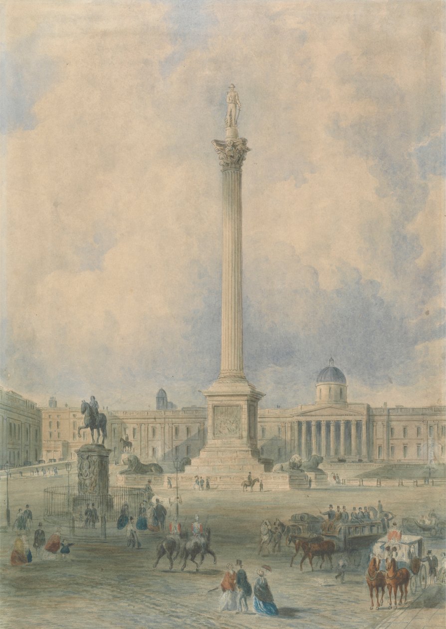 Plac Trafalgarski autorstwa George Hawkins