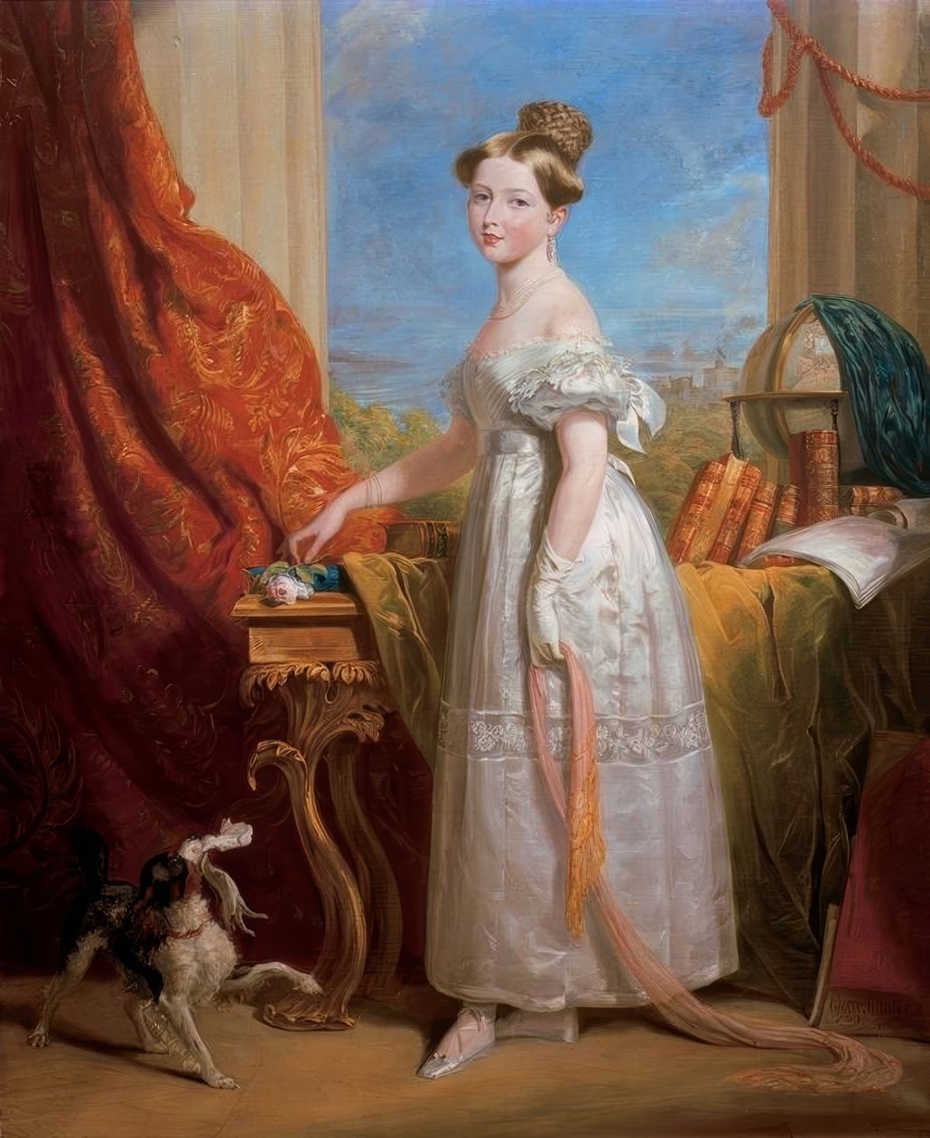 Portret księżniczki Wiktorii autorstwa George Hayter