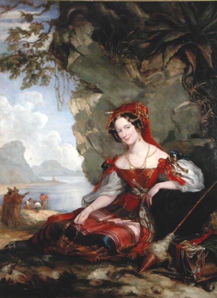 Lady Montague jako Cyganka (olej na płótnie) autorstwa George Hayter