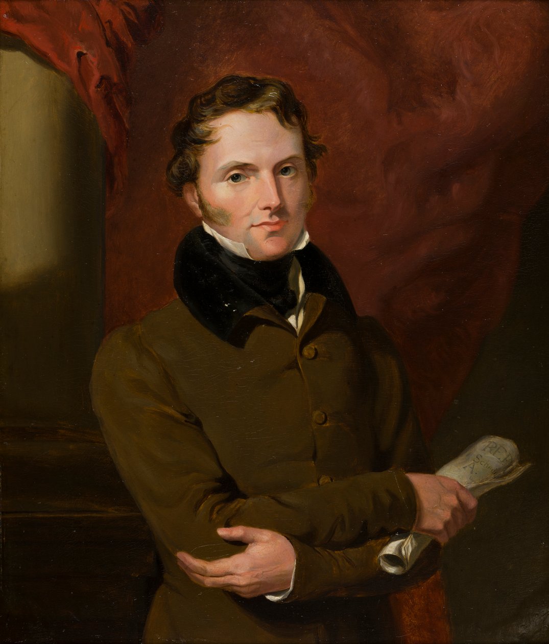 Portret lorda Johna Russella (1792-1878), później 1. hrabia Russell, ok. 1812-71 (olej na pokładzie) autorstwa George Hayter